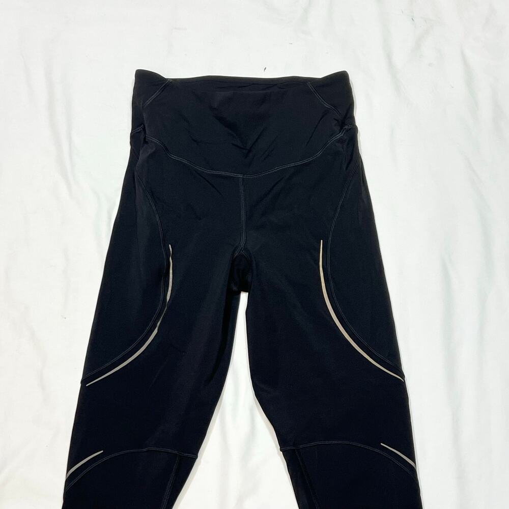 Lululemon Base Pace High Rise Reflective Tight Women 4 Black Leggings 25 Inseam - Picture 3 of 6